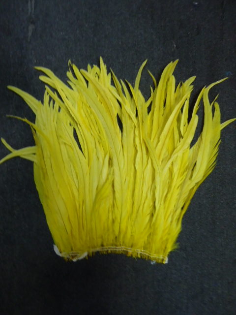 ROOSTER TAIL COQUE FEATHERS 16-18" LIGHT YELLOW